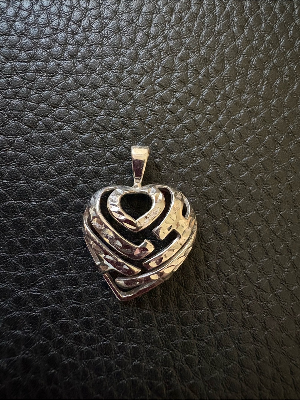 ALOHA 14k Heart Layered Pendant